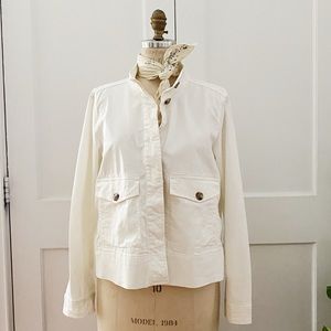 Gap White Light Weight Utility Jacket